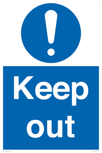 Keep out sign
